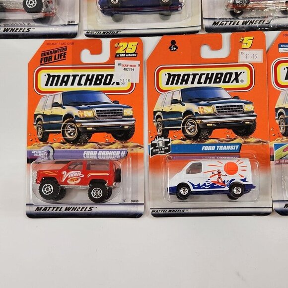 Matchbox Ford Truck SUV 4x4 Bronco II Transit Van F-150  Diecast Cars Lot MOC - Picture 2 of 16